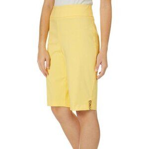 428 Counterparts Petite Crochet Skimmer Shorts Size: 10P Color: YELLOW NWT